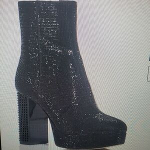 Michael Kors Maxine Embellished Platform Booties Size 9